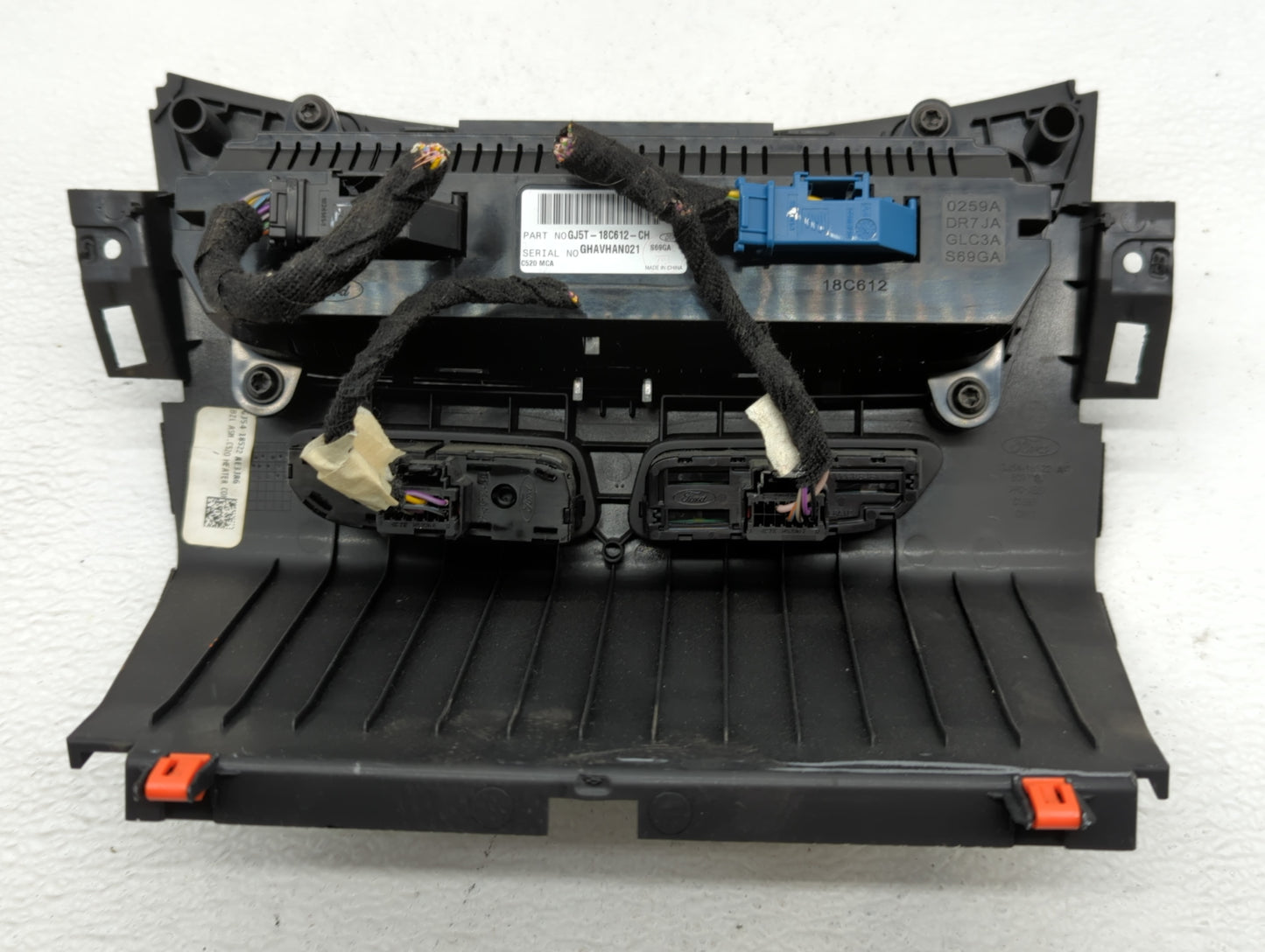 2018-2019 Ford Escape Climate Control Module Temperature AC/Heater Replacement P/N:GJ5T-18C612-CH Fits Fits 2018 2019 OEM Us