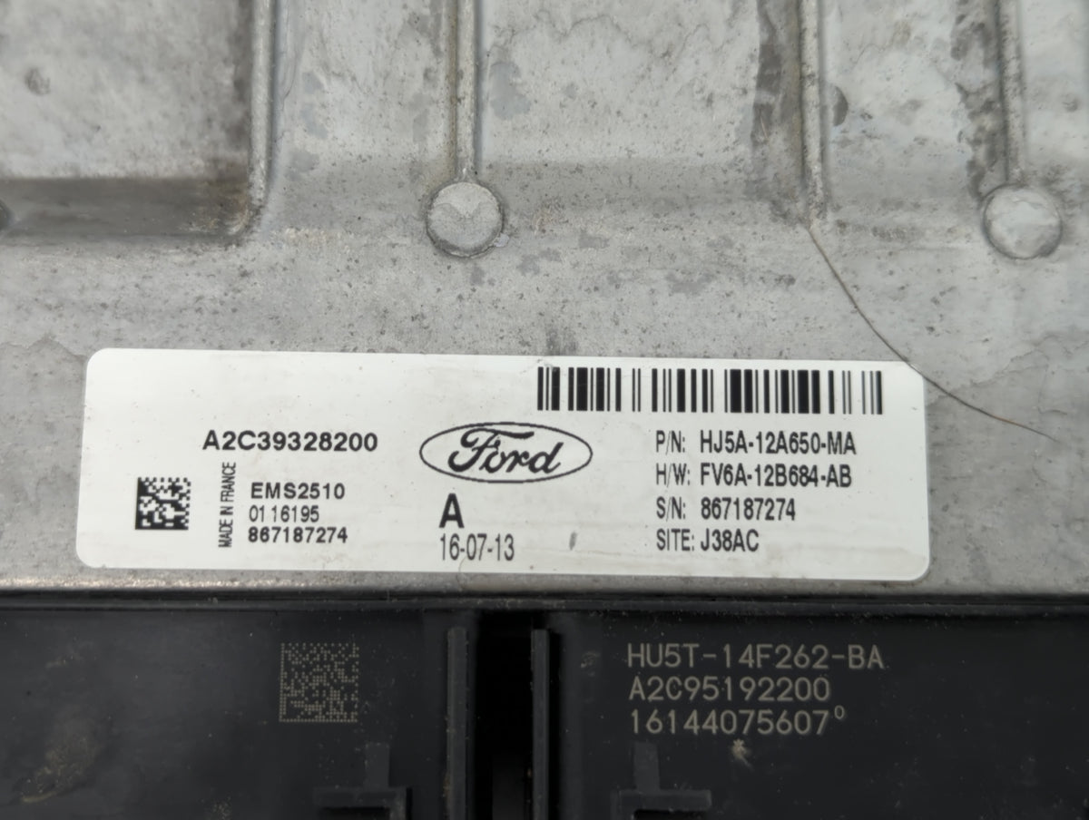 2017-2019 Ford Escape PCM Engine Control Computer ECU ECM PCU OEM P/N:HJ5A-12A650-MA Fits 2017 2018 2019 OEM Used Auto Parts