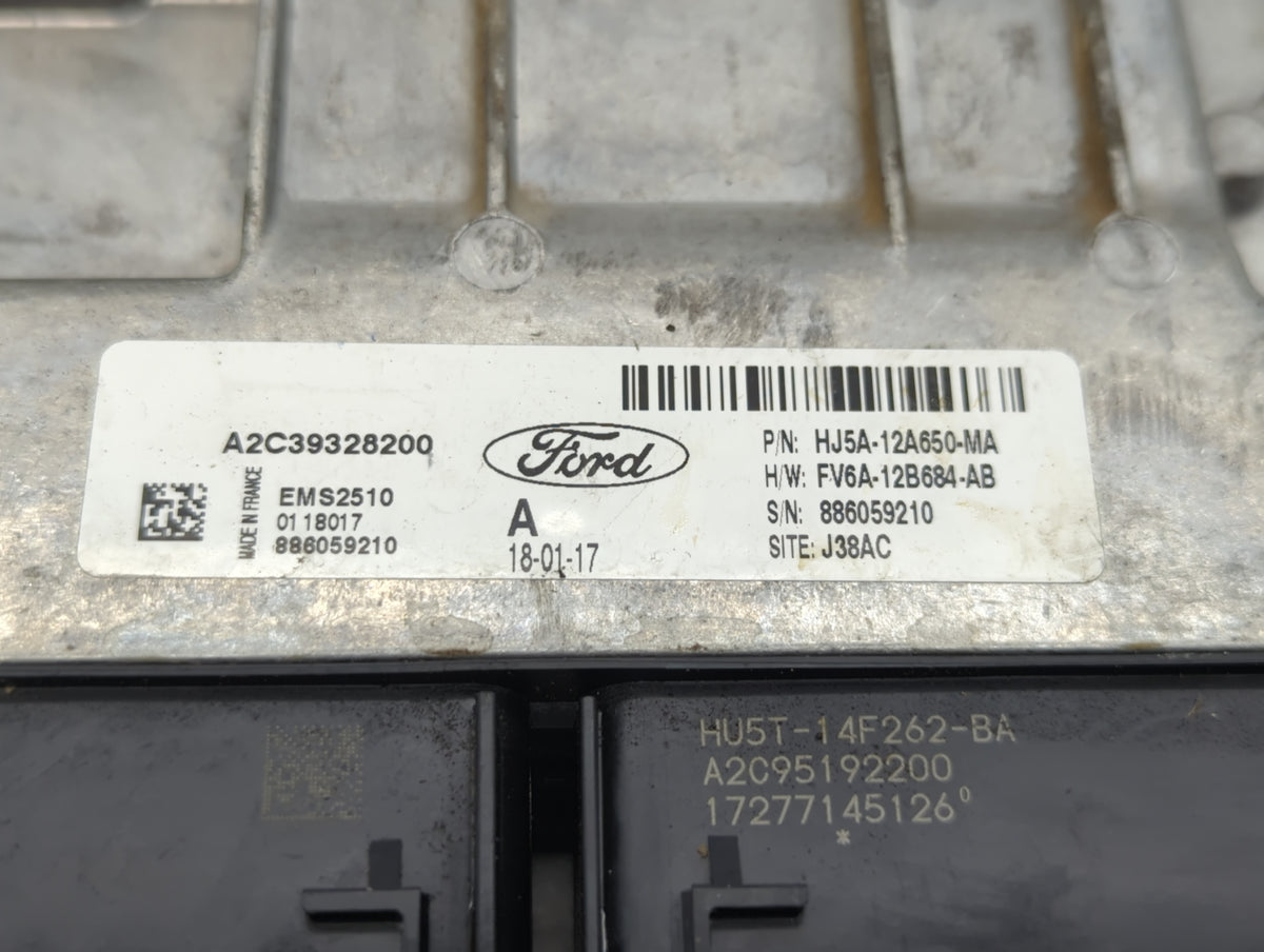 2017-2019 Ford Escape PCM Engine Control Computer ECU ECM PCU OEM P/N:HJ5A-12A650-MA Fits 2017 2018 2019 OEM Used Auto Parts