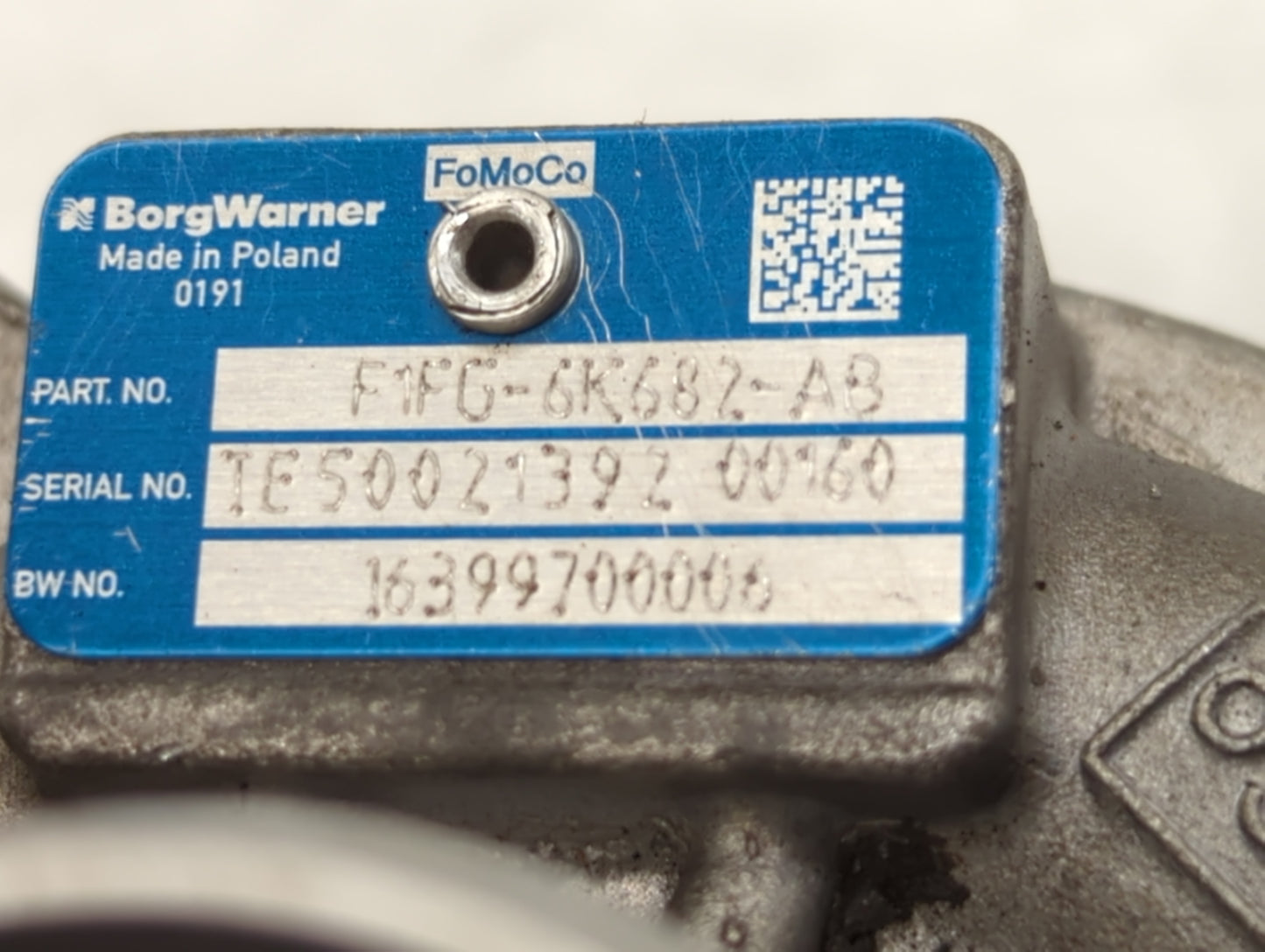 2017 Ford Escape Turbocharger Turbo Charger Super Charger Supercharger - Oemusedautoparts1.com