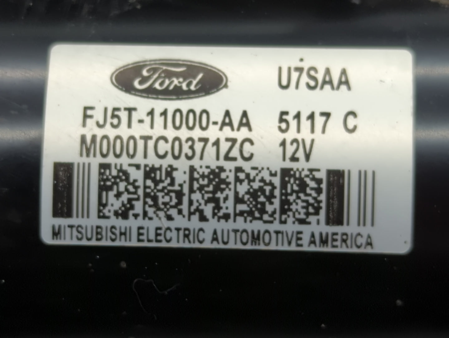 2018-2019 Ford Escape Car Starter Motor Solenoid OEM P/N:FJ5T-11000-AA Fits Fits 2018 2019 OEM Used Auto Parts - Oemusedauto