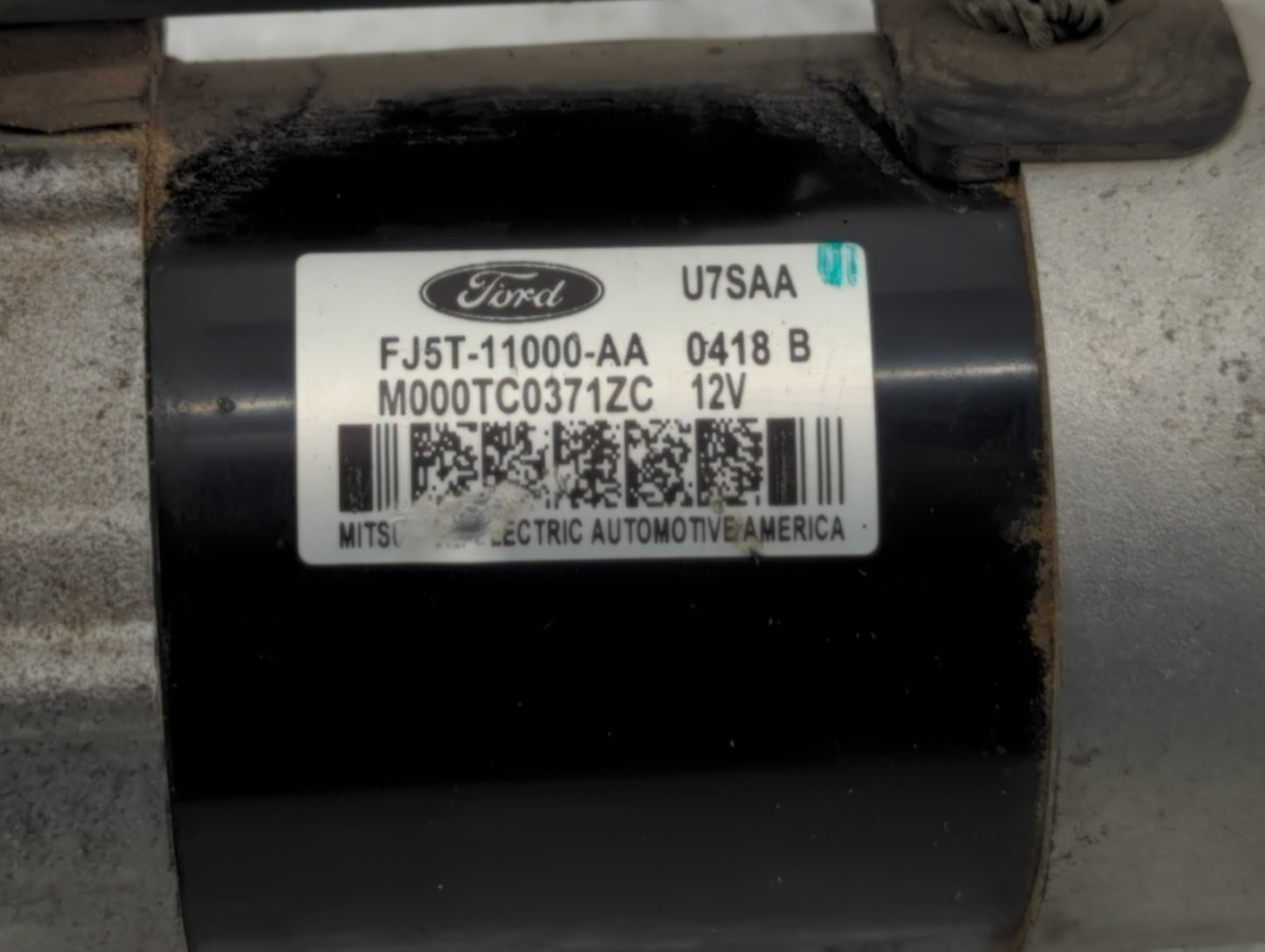 2018-2019 Ford Escape Car Starter Motor Solenoid OEM P/N:M000TC0371ZC FJ5T-11000-AA Fits Fits 2018 2019 OEM Used Auto Parts 