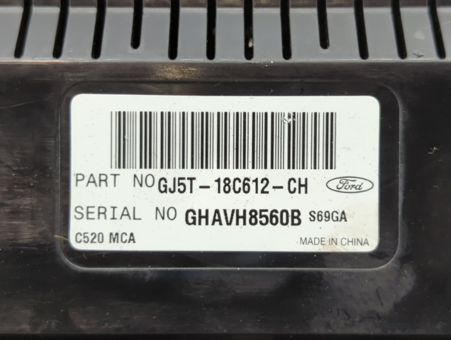 2018-2019 Ford Escape Climate Control Module Temperature AC/Heater Replacement P/N:GJ5T-18C612-CH Fits Fits 2018 2019 OEM Us