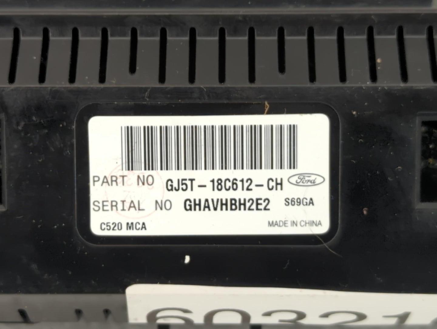 2018-2019 Ford Escape Climate Control Module Temperature AC/Heater Replacement P/N:GJ5T-18C612-CH Fits Fits 2018 2019 OEM Us