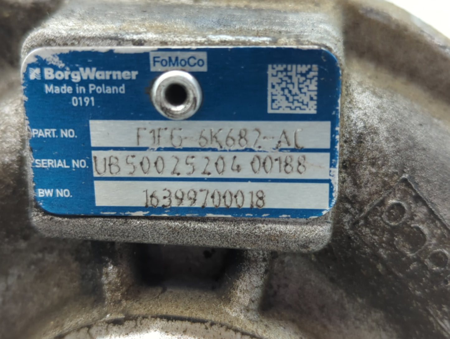 2017 Ford Escape Turbocharger Turbo Charger Super Charger Supercharger - Oemusedautoparts1.com