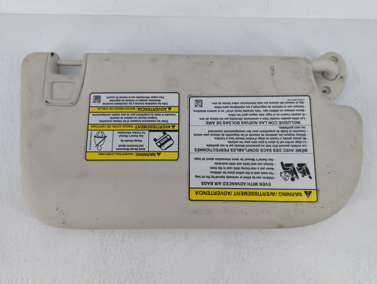 2013-2019 Ford Escape Sun Visor Shade Replacement Passenger Right Mirror Fits Fits 2013 2014 2015 2016 2017 2018 2019 OEM Us