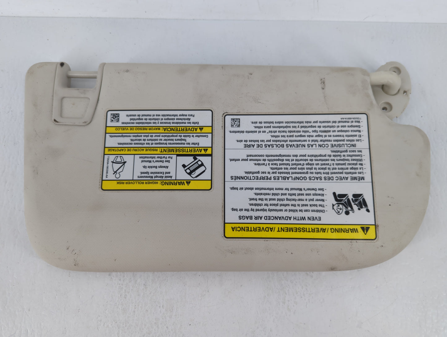 2013-2019 Ford Escape Sun Visor Shade Replacement Passenger Right Mirror Fits Fits 2013 2014 2015 2016 2017 2018 2019 OEM Us