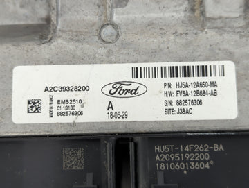 2017-2019 Ford Escape PCM Engine Control Computer ECU ECM PCU OEM P/N:HJ5A-12A650-MA 882576306 Fits Fits 2017 2018 2019 OEM Used Auto Parts