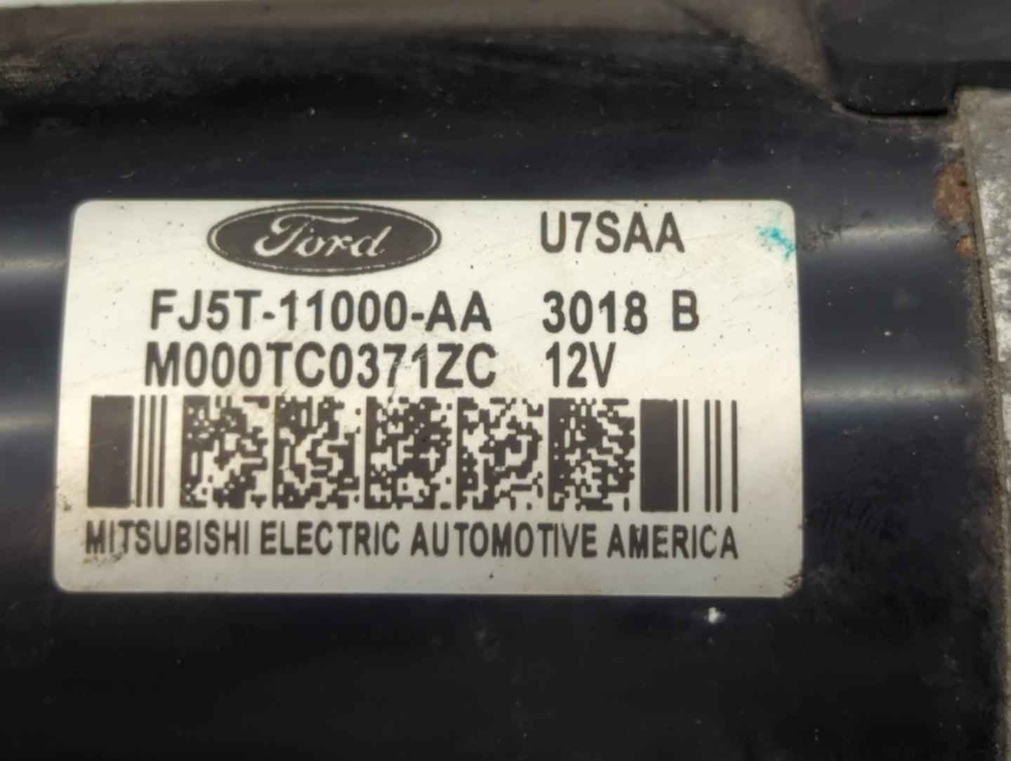 2018-2019 Ford Escape Car Starter Motor Solenoid OEM P/N:M000TC0371ZC FJ5T-11000-AA Fits Fits 2018 2019 OEM Used Auto Parts 