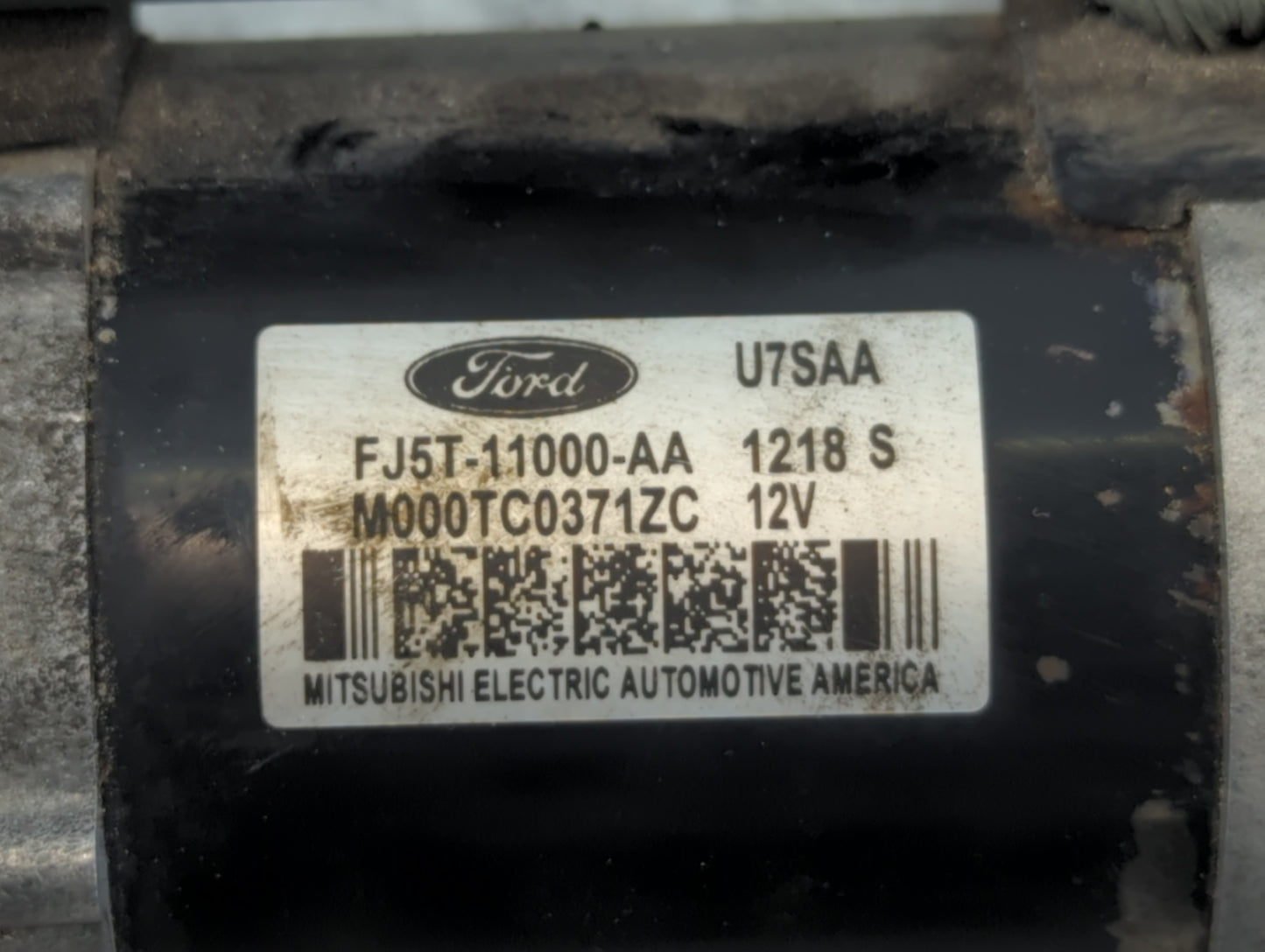 2018-2019 Ford Escape Car Starter Motor Solenoid OEM P/N:M000TC0371ZC FJ5T-11000-AA Fits Fits 2018 2019 OEM Used Auto Parts 