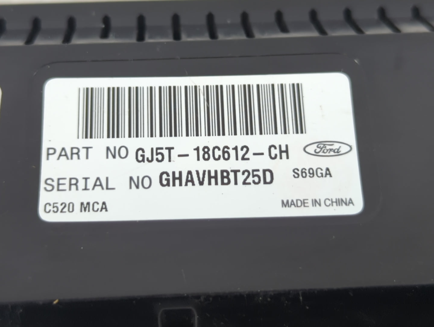 2018-2019 Ford Escape Climate Control Module Temperature AC/Heater Replacement P/N:GJ5T-18C612-CH Fits Fits 2018 2019 OEM Us