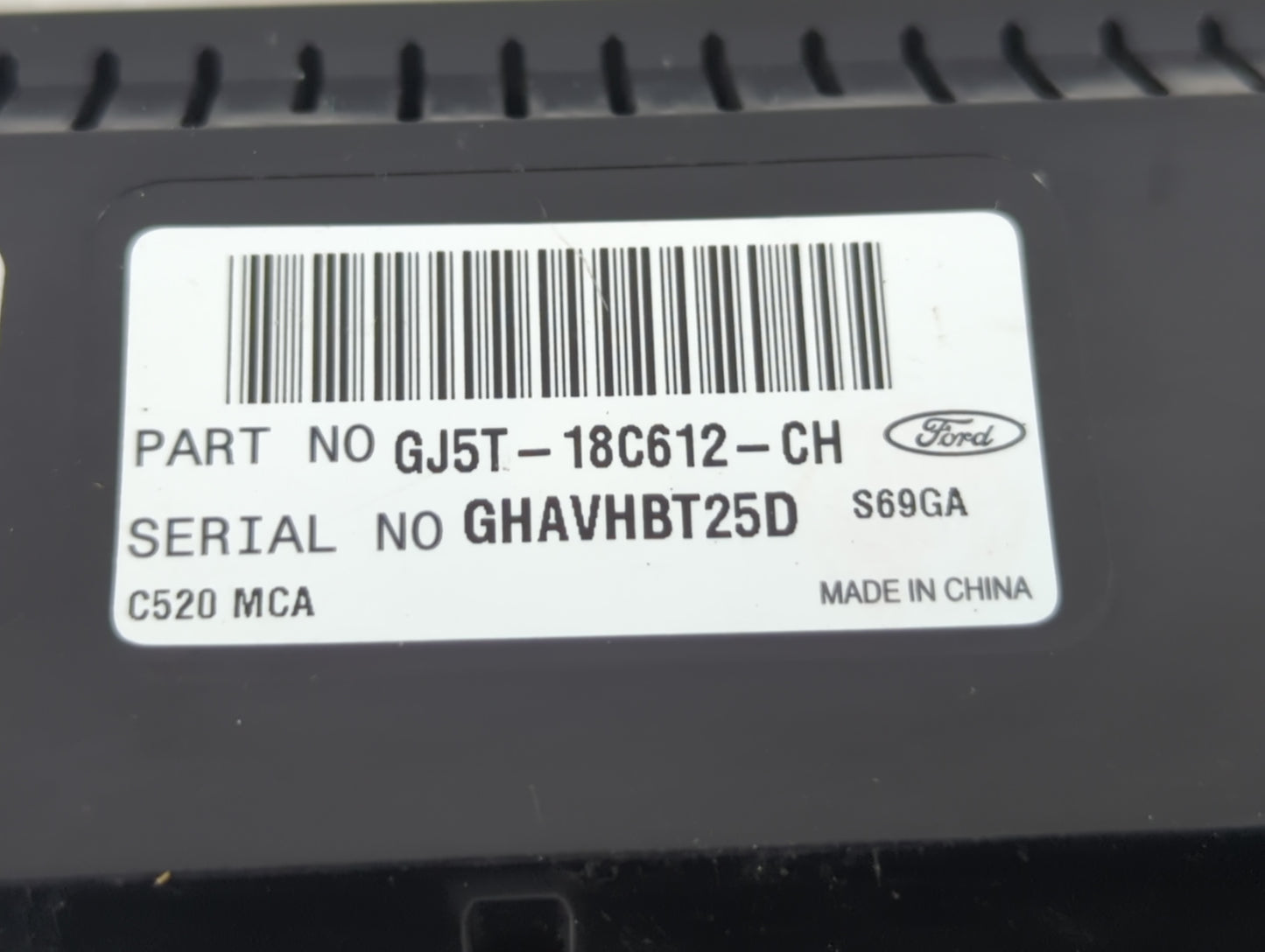 2018-2019 Ford Escape Climate Control Module Temperature AC/Heater Replacement P/N:GJ5T-18C612-CH Fits Fits 2018 2019 OEM Us