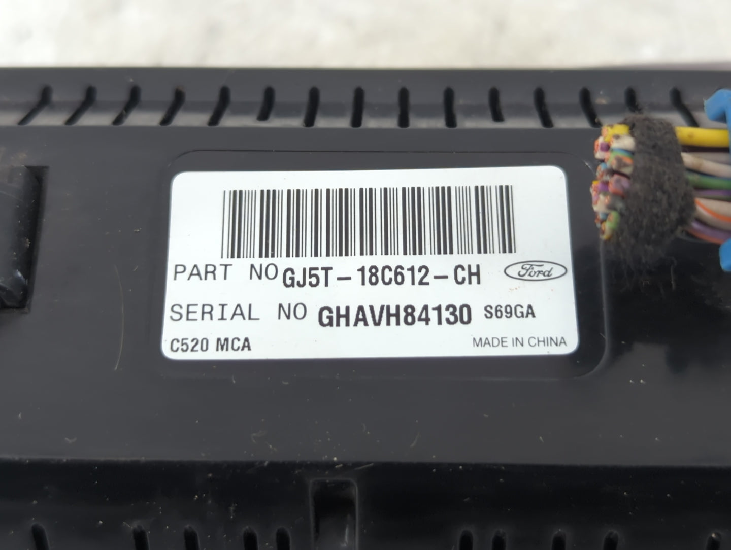 2018-2019 Ford Escape Climate Control Module Temperature AC/Heater Replacement P/N:GJ5T-18C612-CH Fits Fits 2018 2019 OEM Us