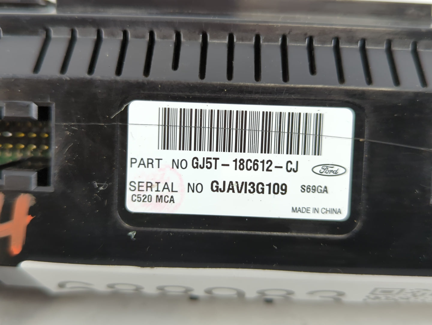 2018-2019 Ford Escape Climate Control Module Temperature AC/Heater Replacement P/N:GJ5T-18C612-CJ Fits Fits 2018 2019 OEM Us
