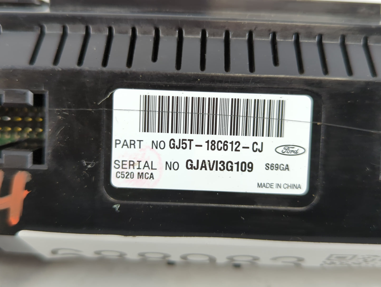 2018-2019 Ford Escape Climate Control Module Temperature AC/Heater Replacement P/N:GJ5T-18C612-CJ Fits Fits 2018 2019 OEM Us