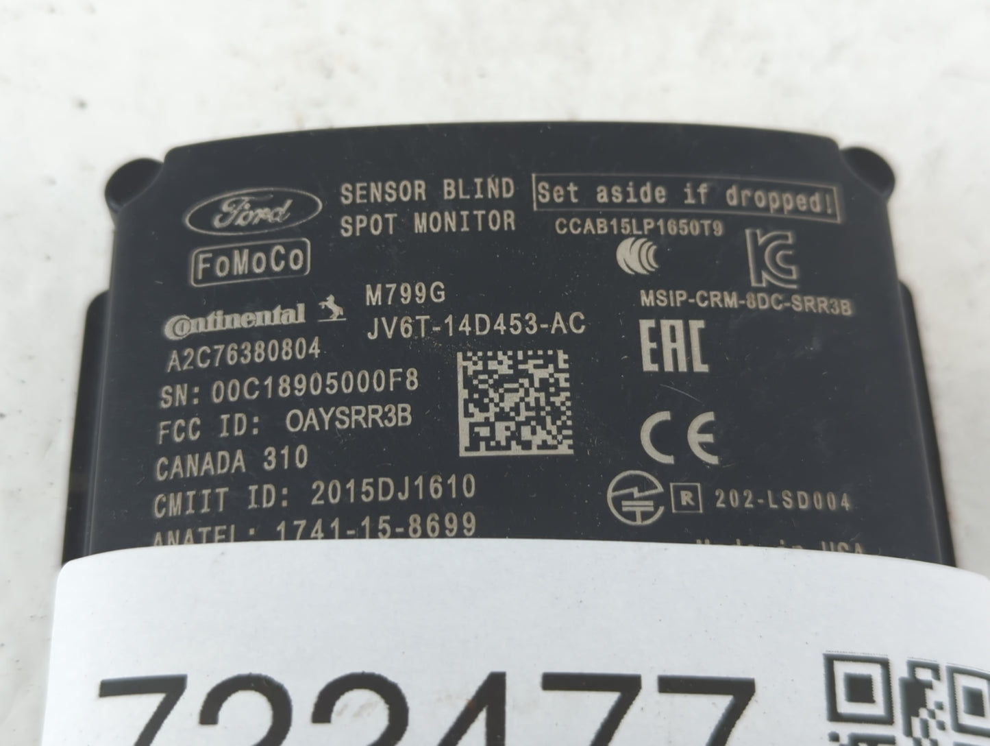 2018-2019 Ford Escape Back Up Sensor Backup Camera - Oemusedautoparts1.com