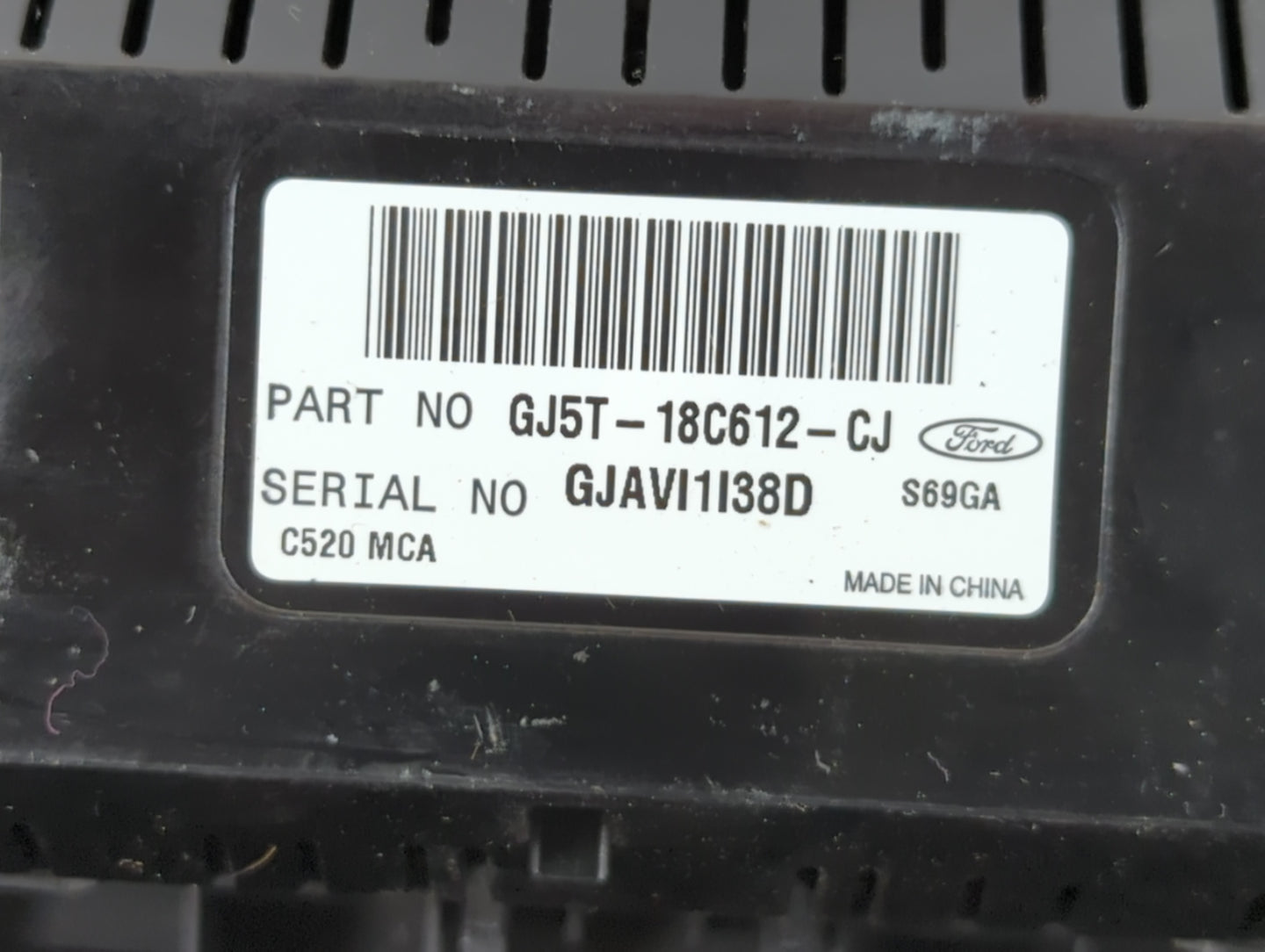2018-2019 Ford Escape Climate Control Module Temperature AC/Heater Replacement P/N:GJ5T-18C612-CJ Fits Fits 2018 2019 OEM Us