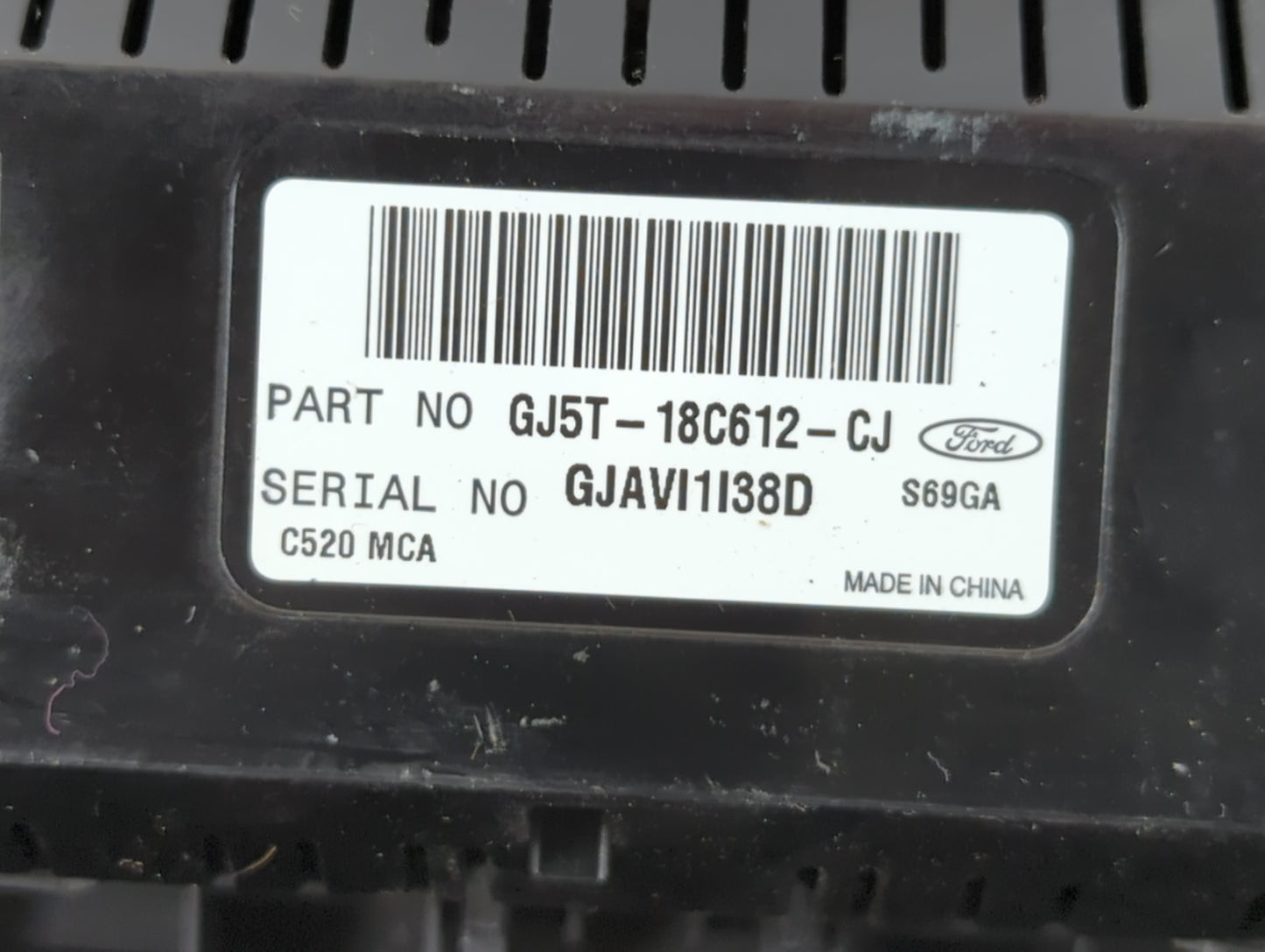2018-2019 Ford Escape Climate Control Module Temperature AC/Heater Replacement P/N:GJ5T-18C612-CJ Fits Fits 2018 2019 OEM Us