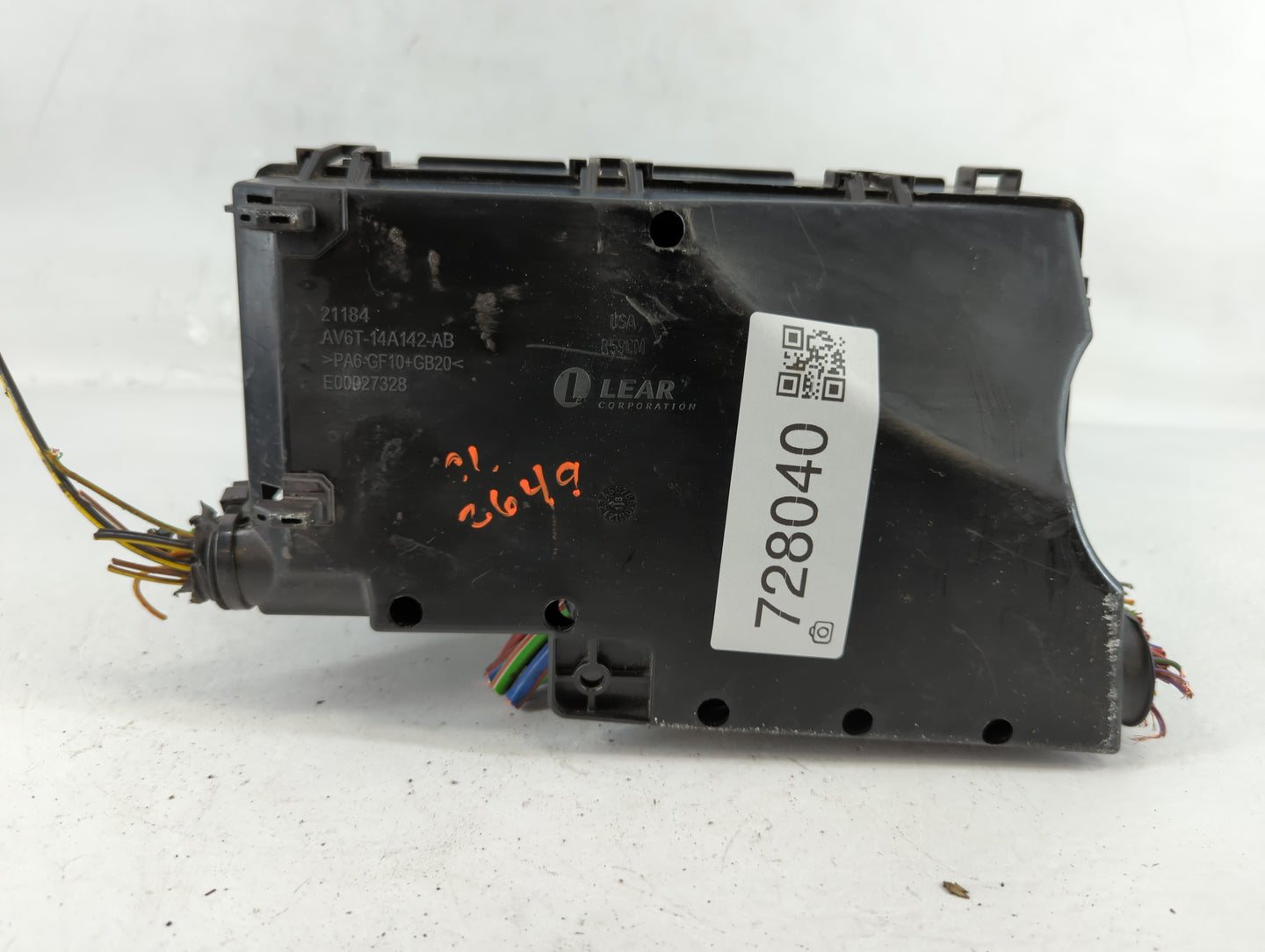 2018 Ford Escape Fusebox Fuse Box Panel Relay Module P/N:E02345500 AV6T-14A067-AD Fits OEM Used Auto Parts - Oemusedautopart