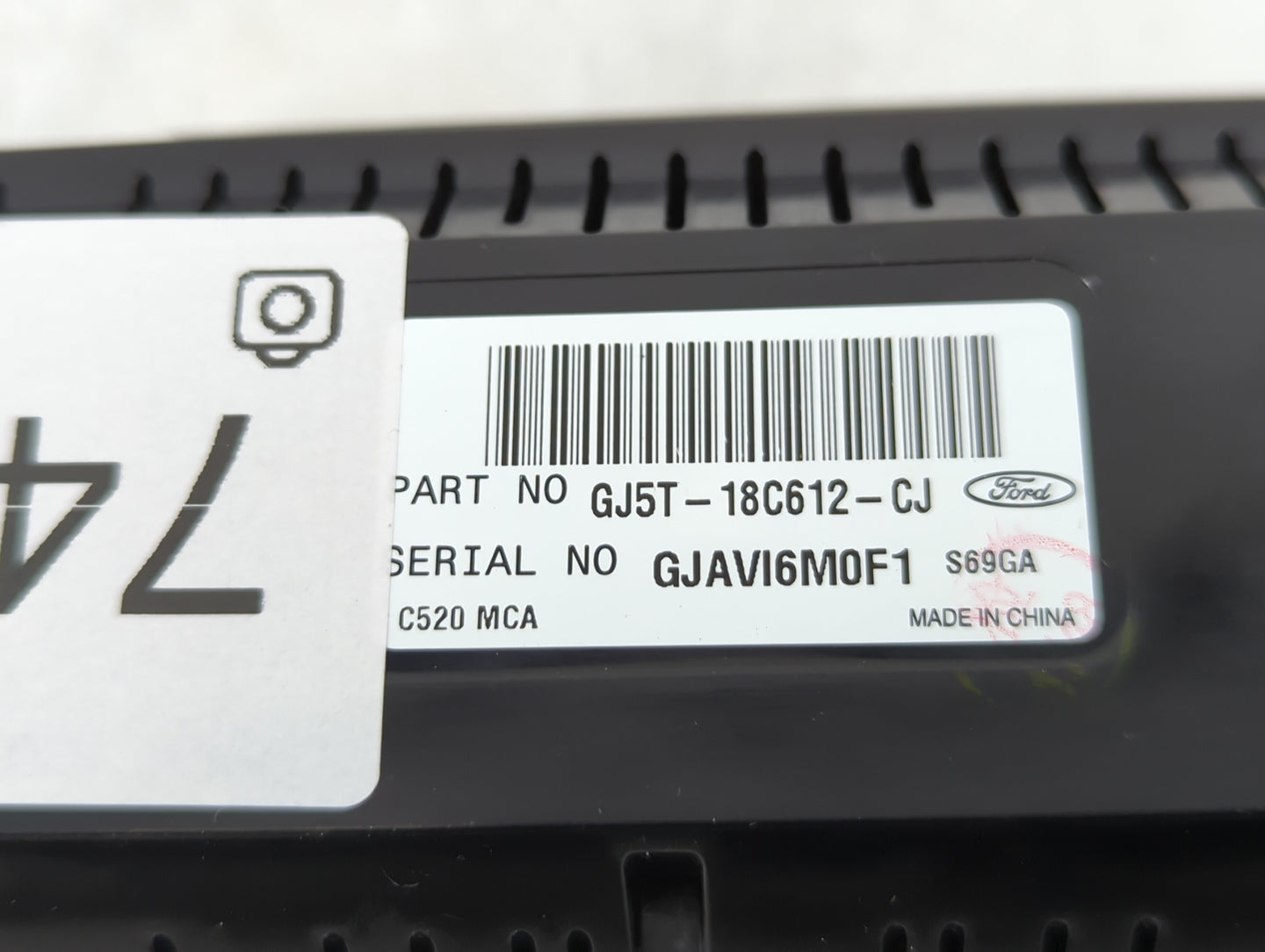 2018-2019 Ford Escape Climate Control Module Temperature AC/Heater Replacement P/N:GJ5T-18C612-CJ Fits Fits 2018 2019 OEM Us