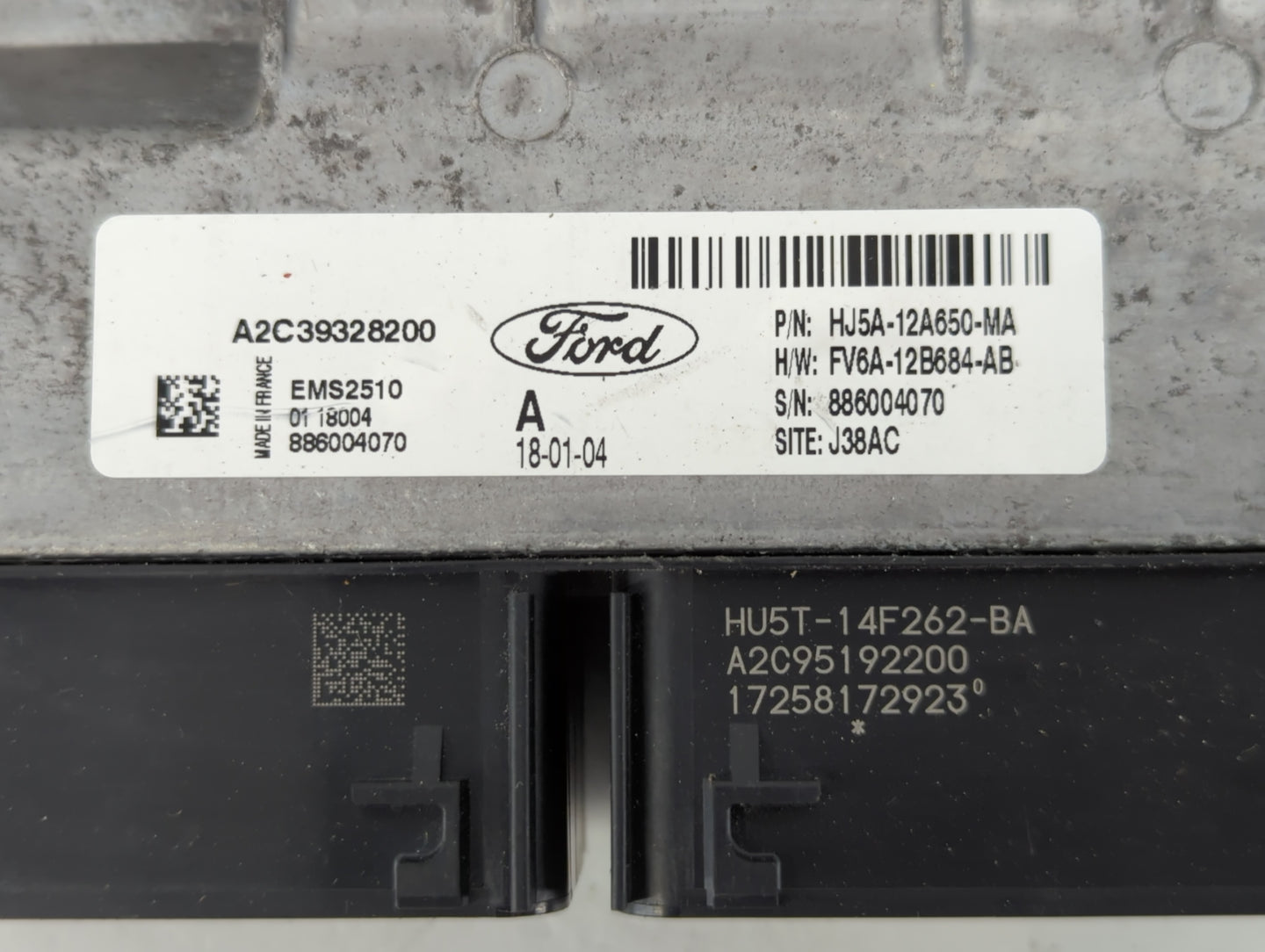 2017-2019 Ford Escape PCM Engine Control Computer ECU ECM PCU OEM P/N:FV6A-12B684-AB HJ5A-12A650-MA Fits Fits 2017 2018 2019