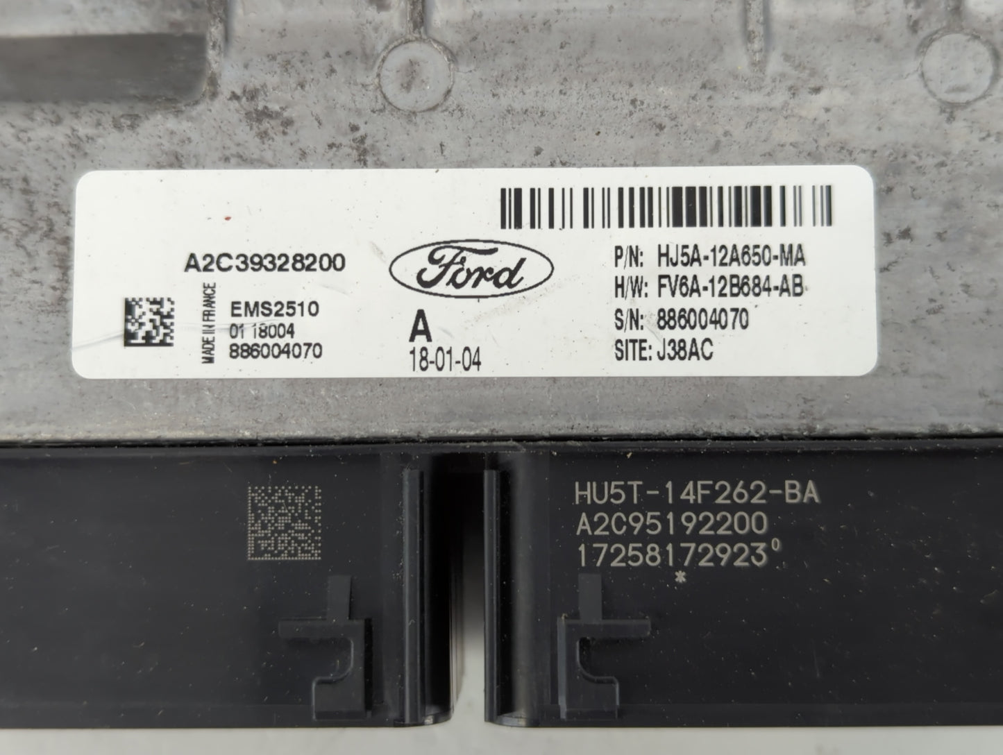 2017-2019 Ford Escape PCM Engine Control Computer ECU ECM PCU OEM P/N:FV6A-12B684-AB HJ5A-12A650-MA Fits Fits 2017 2018 2019