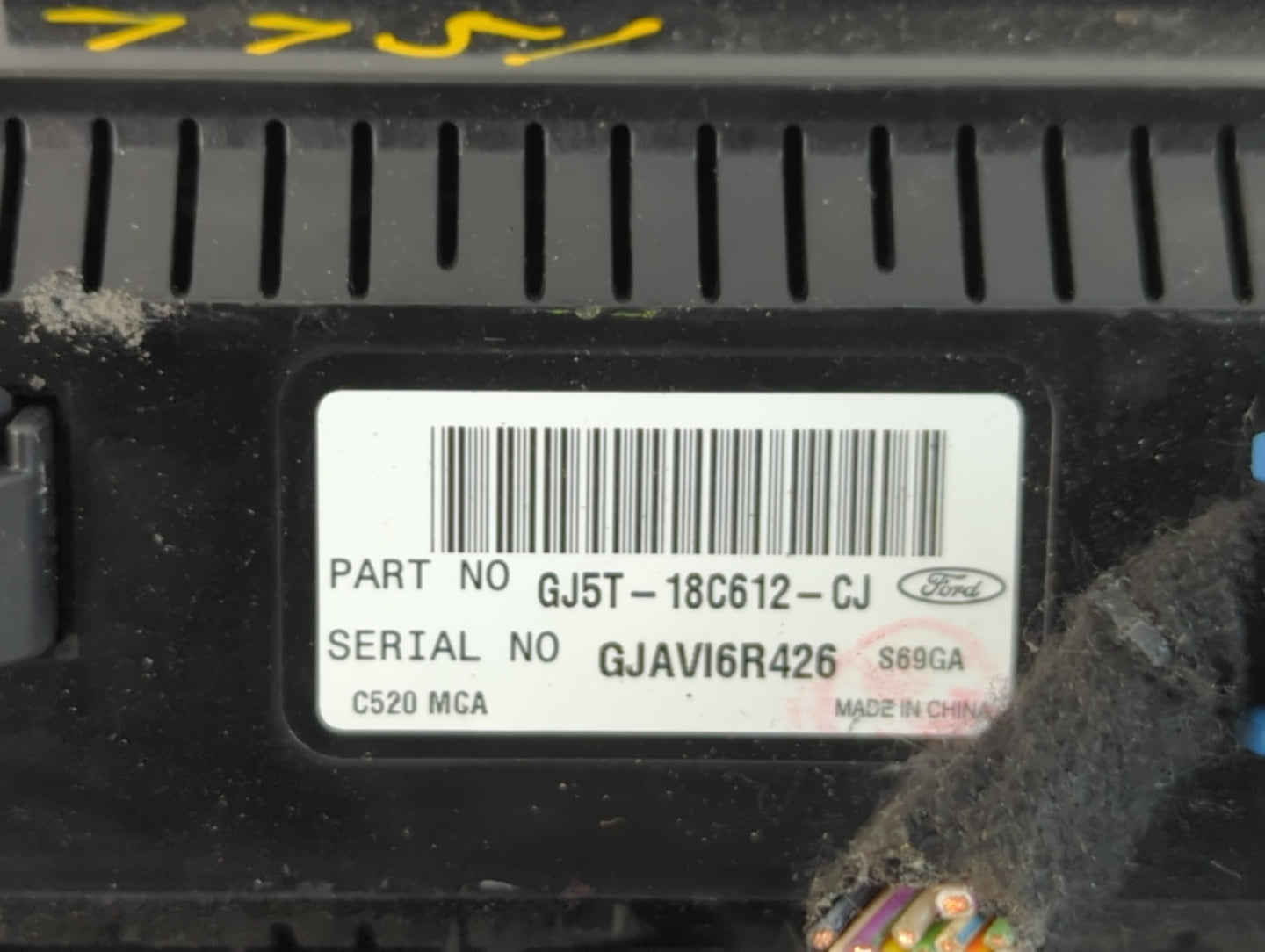 2018-2019 Ford Escape Climate Control Module Temperature AC/Heater Replacement P/N:GJ5T-18C612-CJ Fits Fits 2018 2019 OEM Us