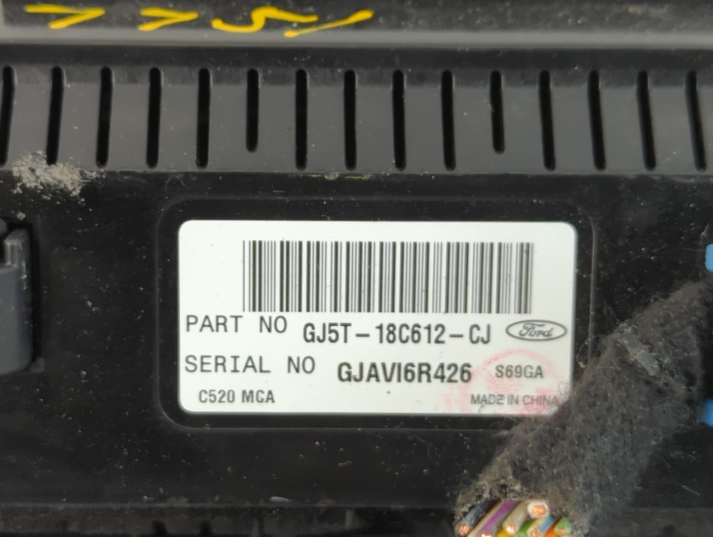 2018-2019 Ford Escape Climate Control Module Temperature AC/Heater Replacement P/N:GJ5T-18C612-CJ Fits Fits 2018 2019 OEM Us