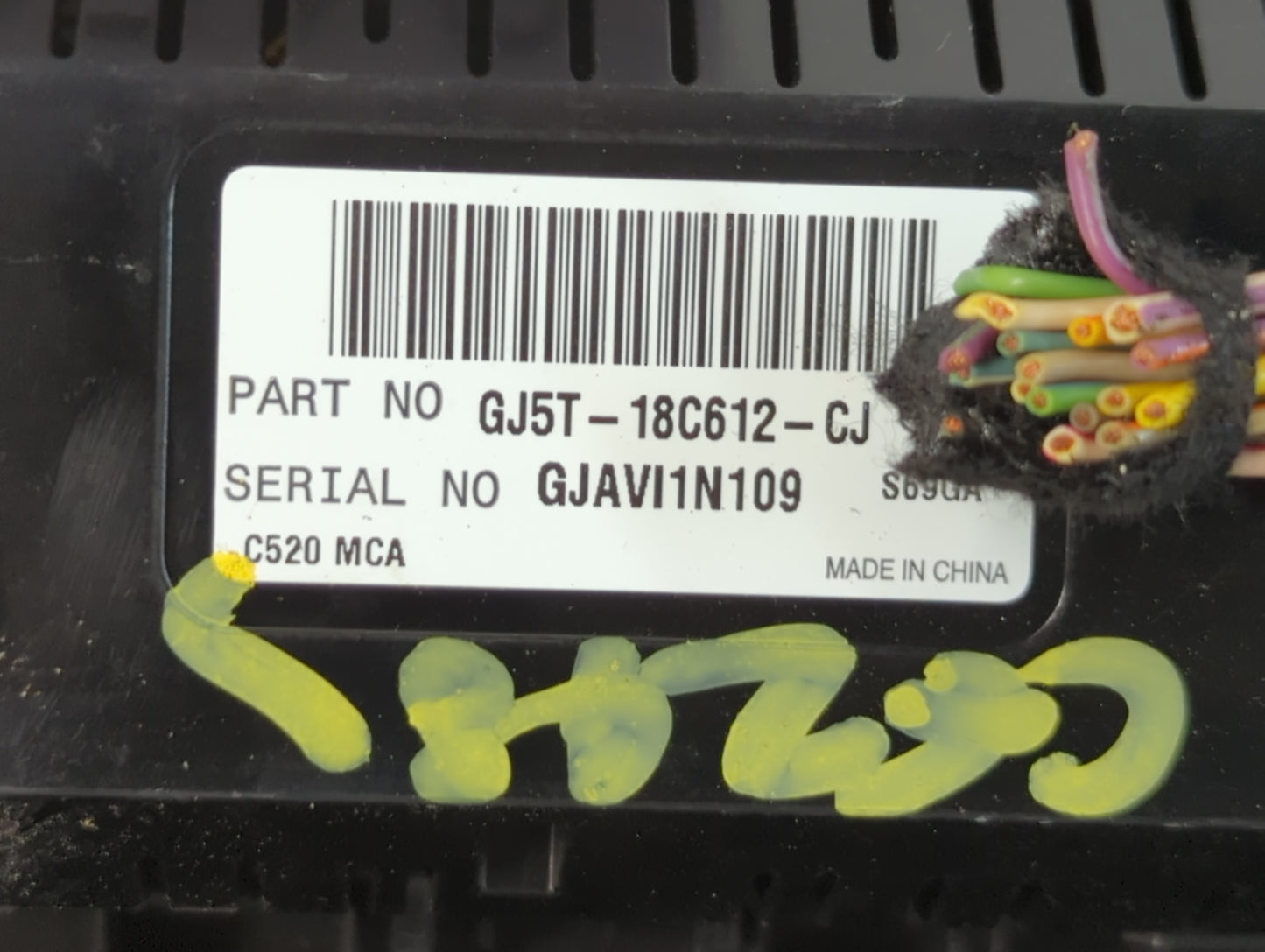 2018-2019 Ford Escape Climate Control Module Temperature AC/Heater Replacement P/N:GJ5T-18C612-CJ Fits Fits 2018 2019 OEM Us