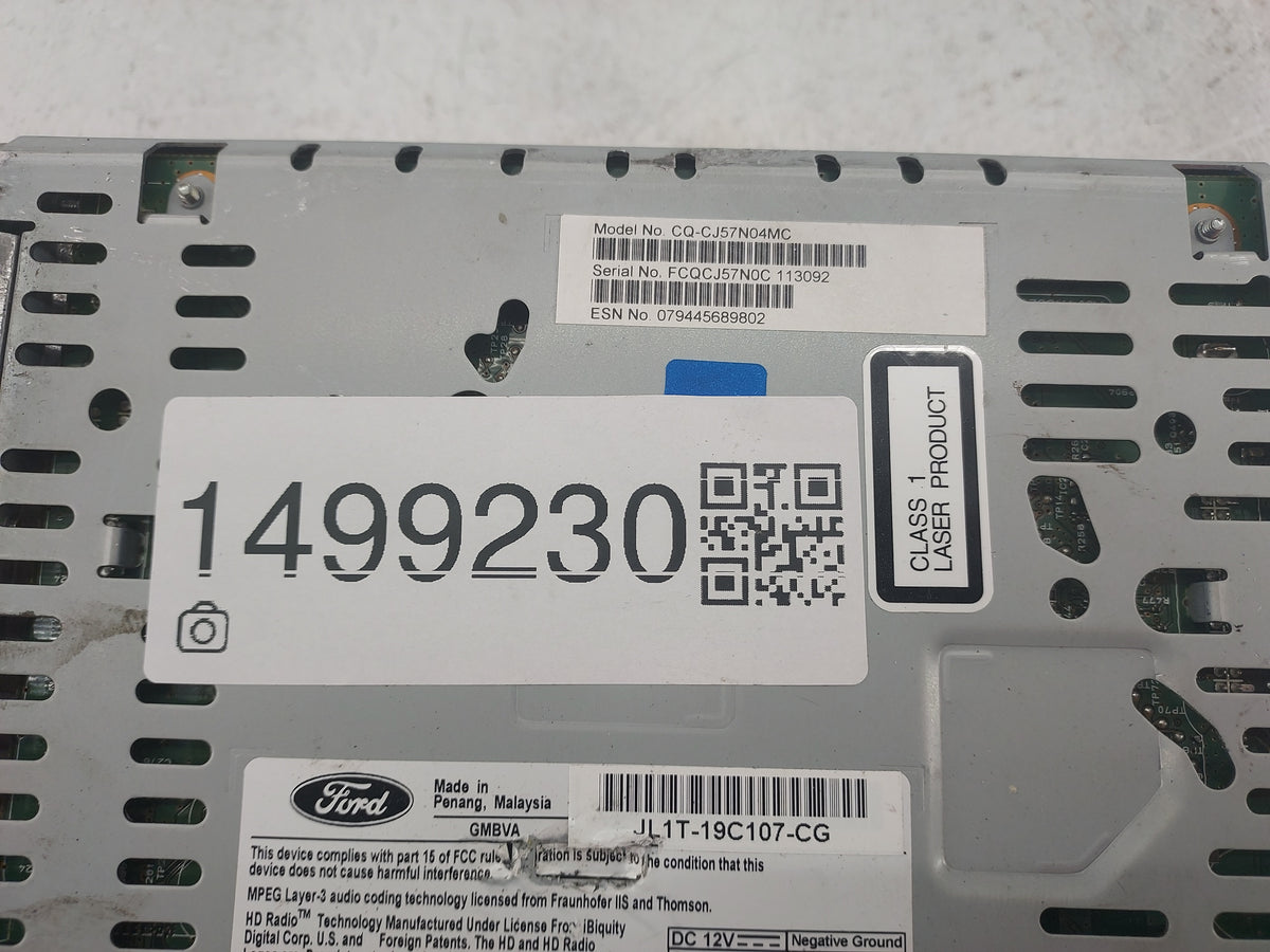 2018-2021 Ford Expedition Radio AM FM Cd Player Receiver Replacement P/N:CQ-CJ57N04MC JL1T-19C107-CG Fits Fits 2018 2019 202