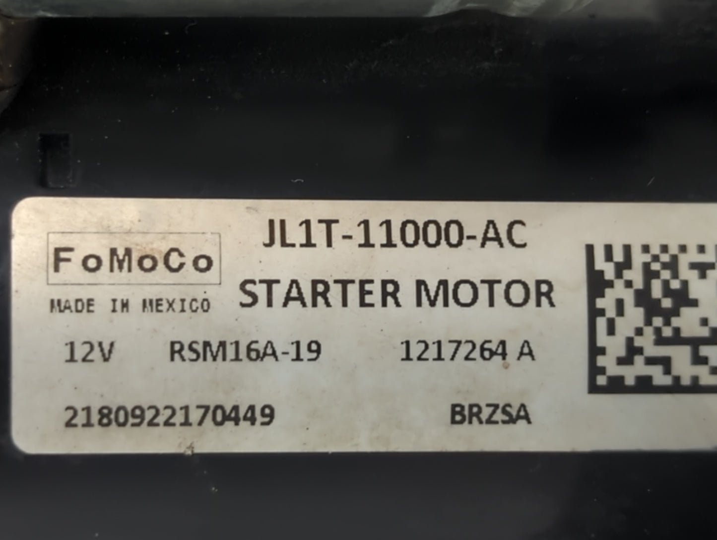 2018-2021 Ford Expedition Car Starter Motor Solenoid OEM P/N:JL1T-11000-AC Fits Fits 2018 2019 2020 2021 OEM Used Auto Parts