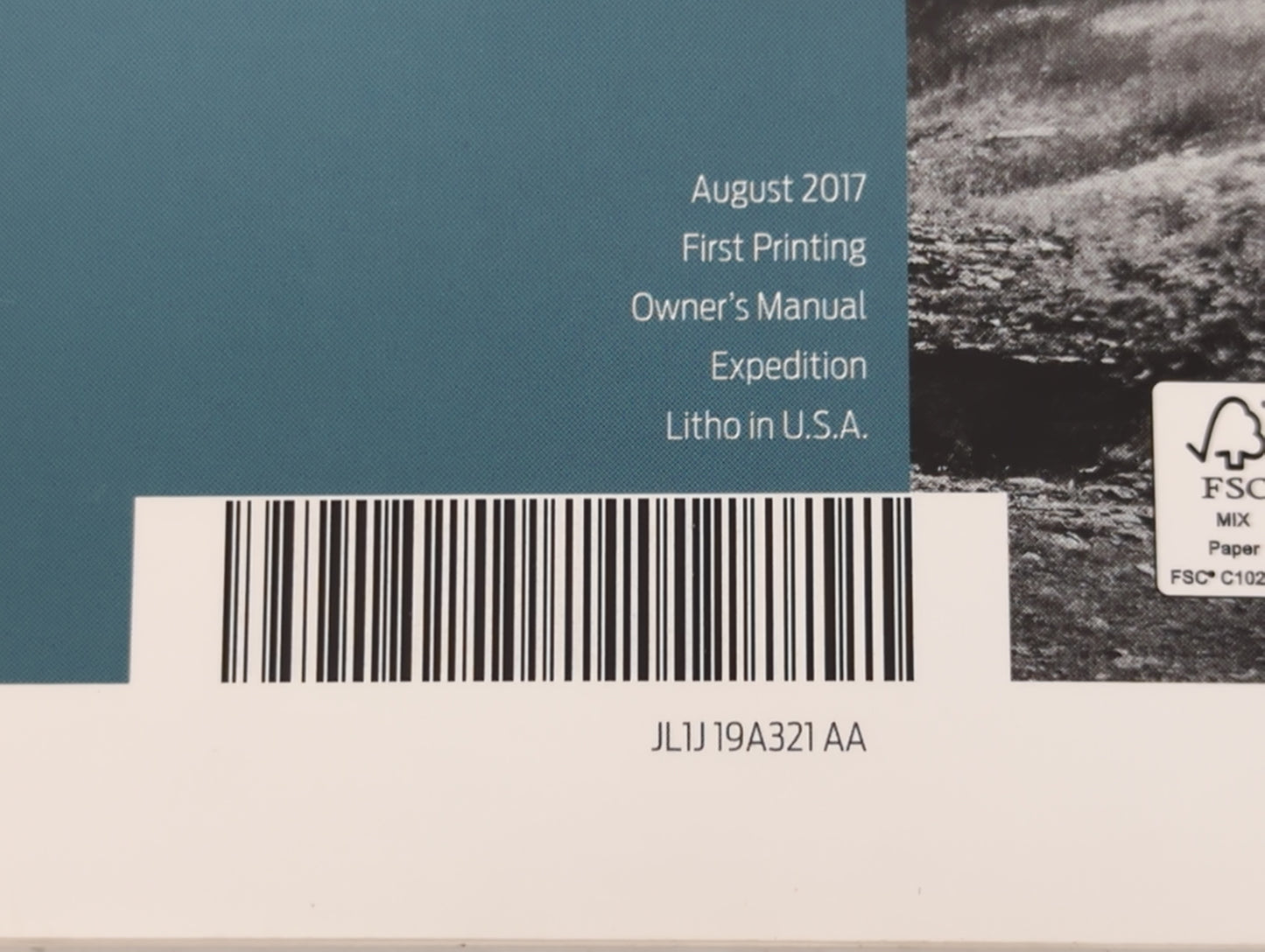 2018 Ford Expedition Owners Manual Book Guide P/N:JL1J 19A321 AA OEM Used Auto Parts - Oemusedautoparts1.com