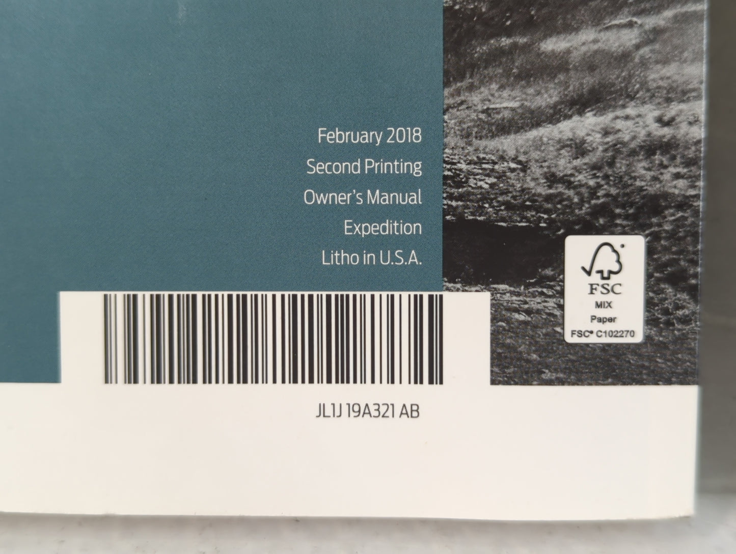 2018 Ford Expedition Owners Manual Book Guide P/N:JL1J 19A321 AB OEM Used Auto Parts - Oemusedautoparts1.com