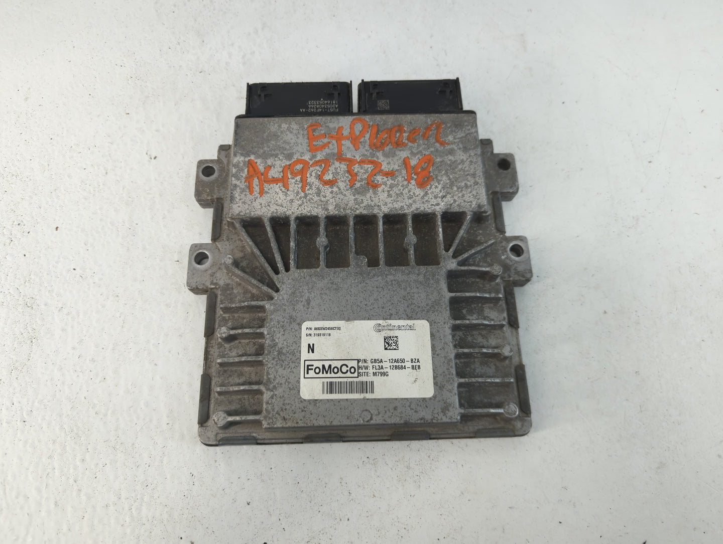 2016-2019 Ford Explorer PCM Engine Control Computer ECU ECM PCU OEM P/N:FL3A-12B684-BEB GB5A-12QA650-BZA Fits OEM Used Auto 