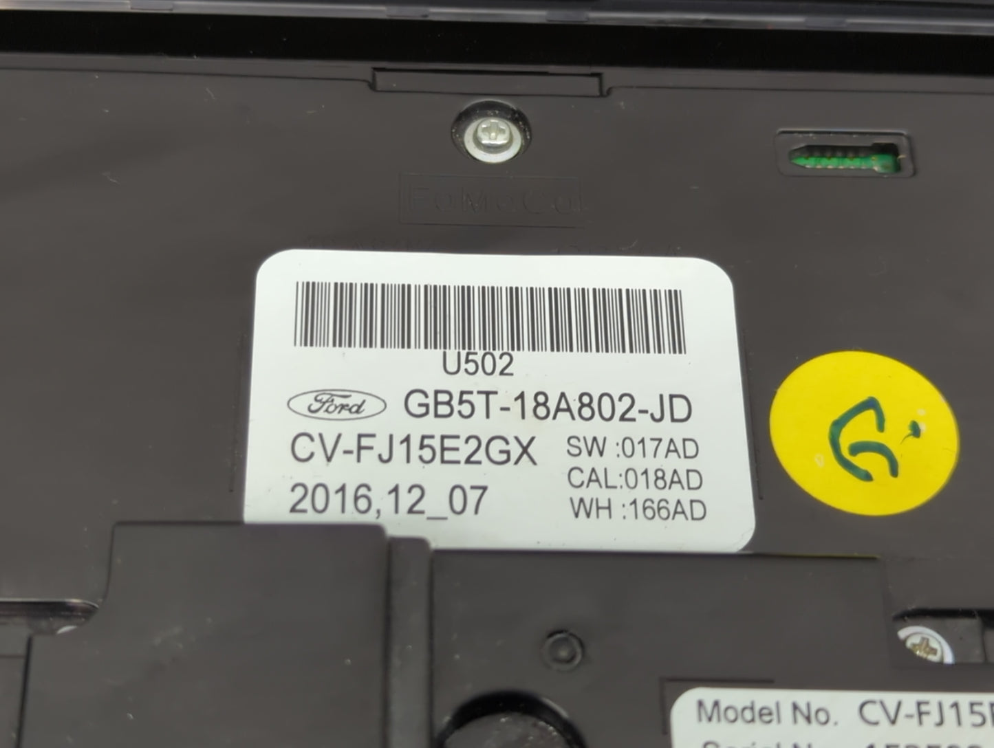 2016-2018 Ford Explorer Radio Control Panel - Oemusedautoparts1.com