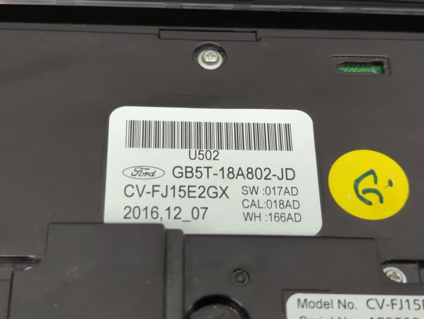 2016-2018 Ford Explorer Radio Control Panel - Oemusedautoparts1.com