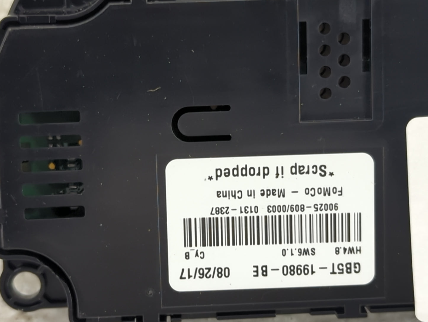 2018 Ford Explorer Climate Control Module Temperature AC/Heater Replacement P/N:GB5T-19980-BE Fits OEM Used Auto Parts - Oem