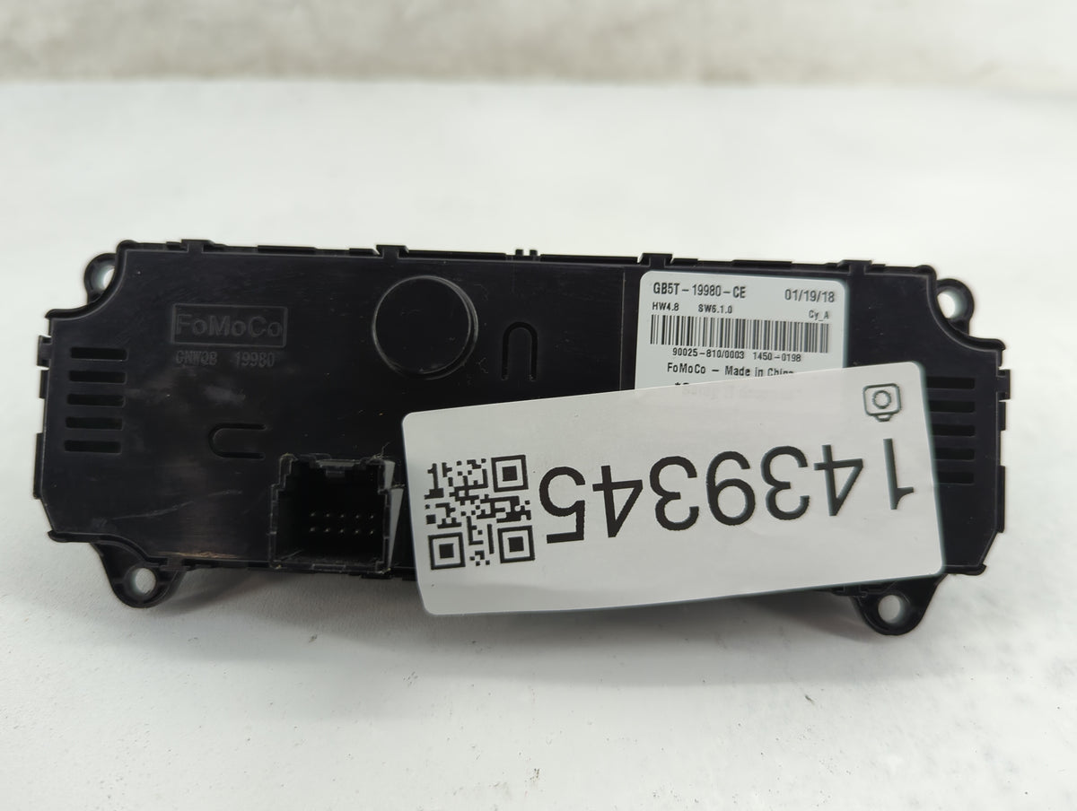 2016-2019 Ford Explorer Climate Control Module Temperature AC/Heater Replacement P/N:GB5T-19980-CE Fits Fits 2016 2017 2018 