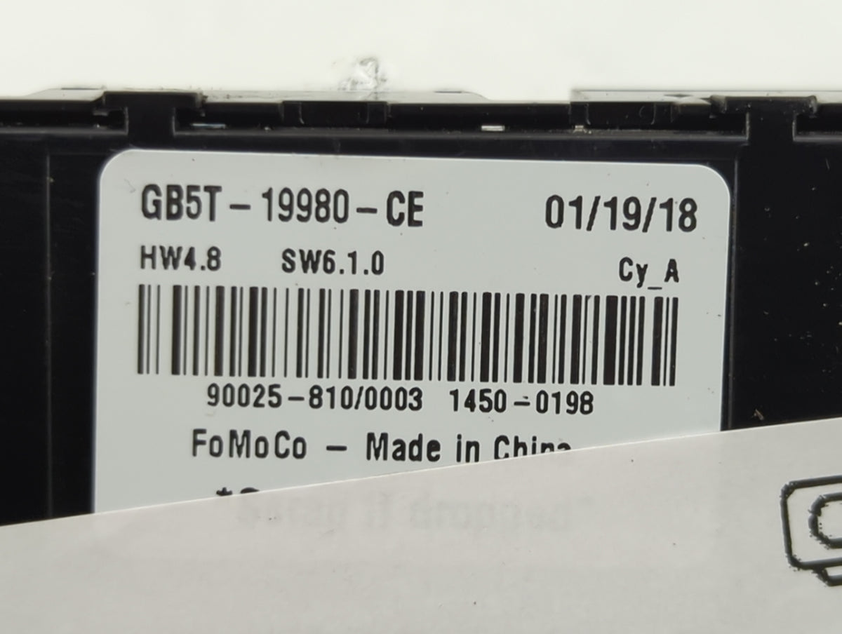 2016-2019 Ford Explorer Climate Control Module Temperature AC/Heater Replacement P/N:GB5T-19980-CE Fits Fits 2016 2017 2018 