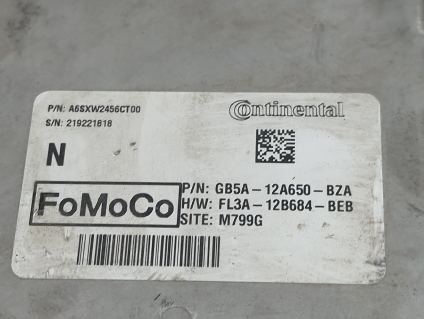 2016-2019 Ford Explorer PCM Engine Control Computer ECU ECM PCU OEM P/N:GB5A-12A650-BZA FL3A-12B684-BEB Fits OEM Used Auto P