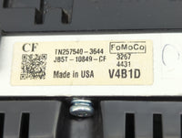 2018 Ford Explorer Instrument Cluster Speedometer Gauges P/N:JB5T-10849-CF TN257540-3644 Miles: Fits OEM Used Auto Parts - O
