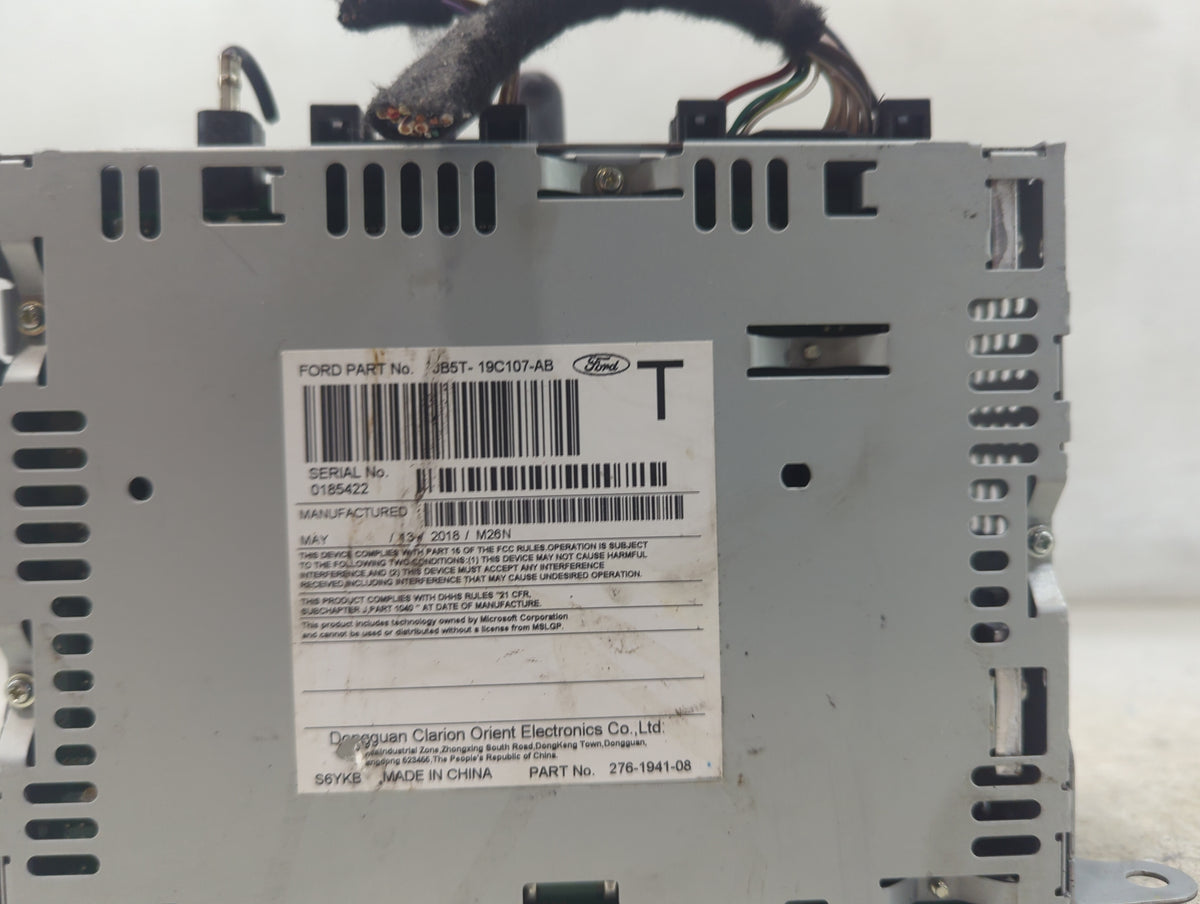 2018-2019 Ford Explorer Radio AM FM Cd Player Receiver Replacement P/N:JB5T-19C107-CB JB5T-19C107-AB Fits Fits 2018 2019 OEM