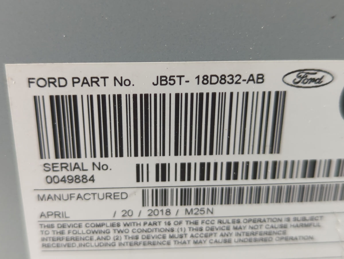 2018 Ford Explorer Am Fm Cd Player Radio Receiver 559392 - Oemusedautoparts1.com