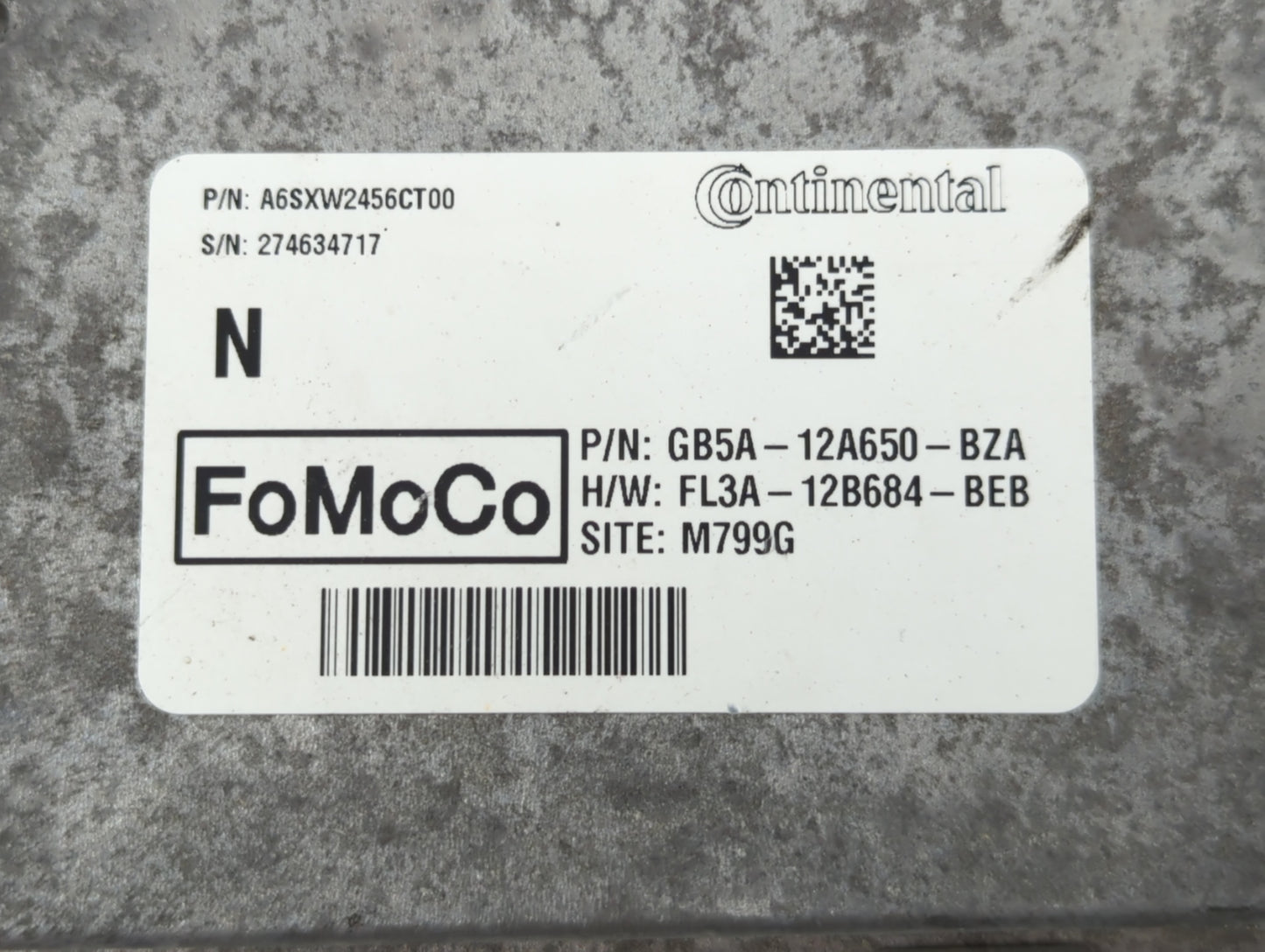 2016-2019 Ford Explorer PCM Engine Control Computer ECU ECM PCU OEM P/N:GB5A-12A650-BZA A6SXW2456DT00 Fits OEM Used Auto Par