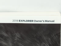 2018 Ford Explorer Owners Manual Book Guide P/N:JL2J 19A321 AC OEM Used Auto Parts - Oemusedautoparts1.com