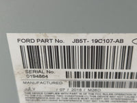 2018 Ford Explorer Radio AM FM Cd Player Receiver Replacement P/N:JB5T-19C107-AB Fits OEM Used Auto Parts - Oemusedautoparts