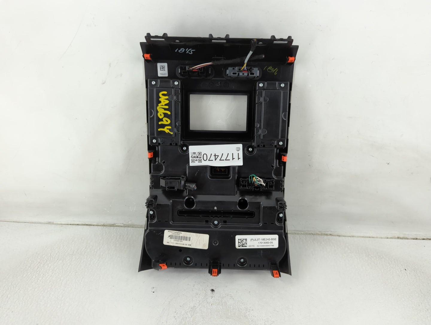 2018 Ford F-150 Radio AM FM Cd Player Receiver Replacement P/N:JL3T-18E243-BSE Fits OEM Used Auto Parts - Oemusedautoparts1.