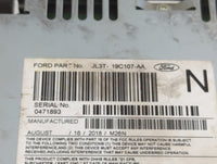 2017-2018 Ford F-150 Radio AM FM Cd Player Receiver Replacement P/N:JL3T-19C107-AA Fits Fits 2017 2018 OEM Used Auto Parts -