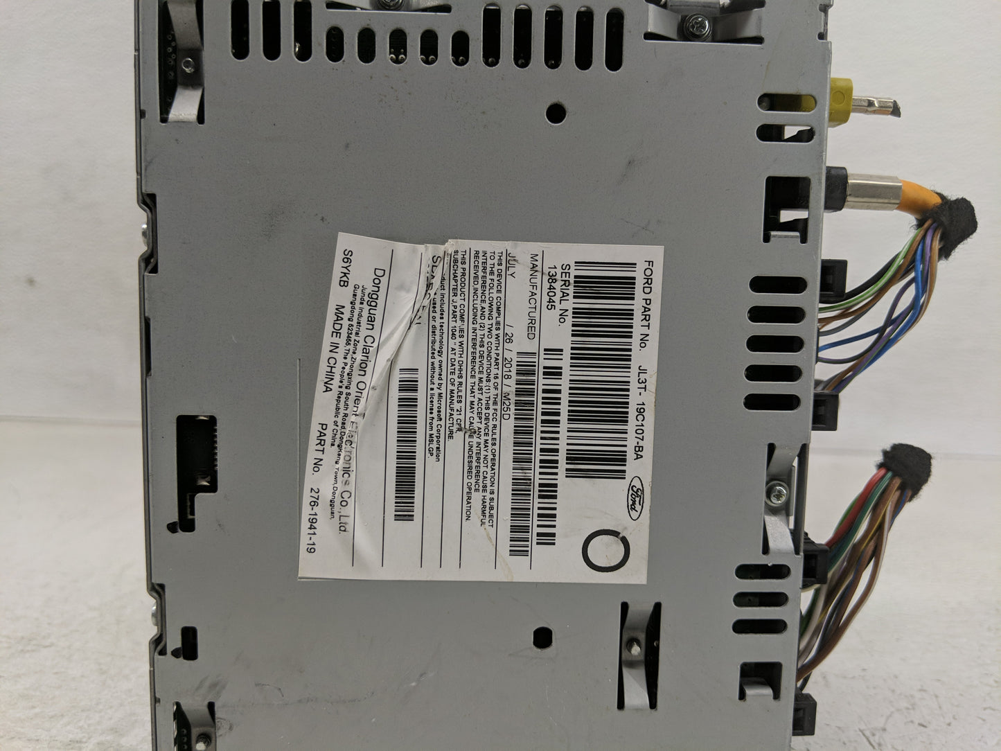 2017-2018 Ford F-150 Radio AM FM Cd Player Receiver Replacement P/N:JL3T-19C107-BA HL3T-19C107-BC Fits Fits 2017 2018 OEM Us