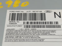 2017-2018 Ford F-150 Radio AM FM Cd Player Receiver Replacement P/N:JL3T-19C107-AA Fits Fits 2017 2018 OEM Used Auto Parts -